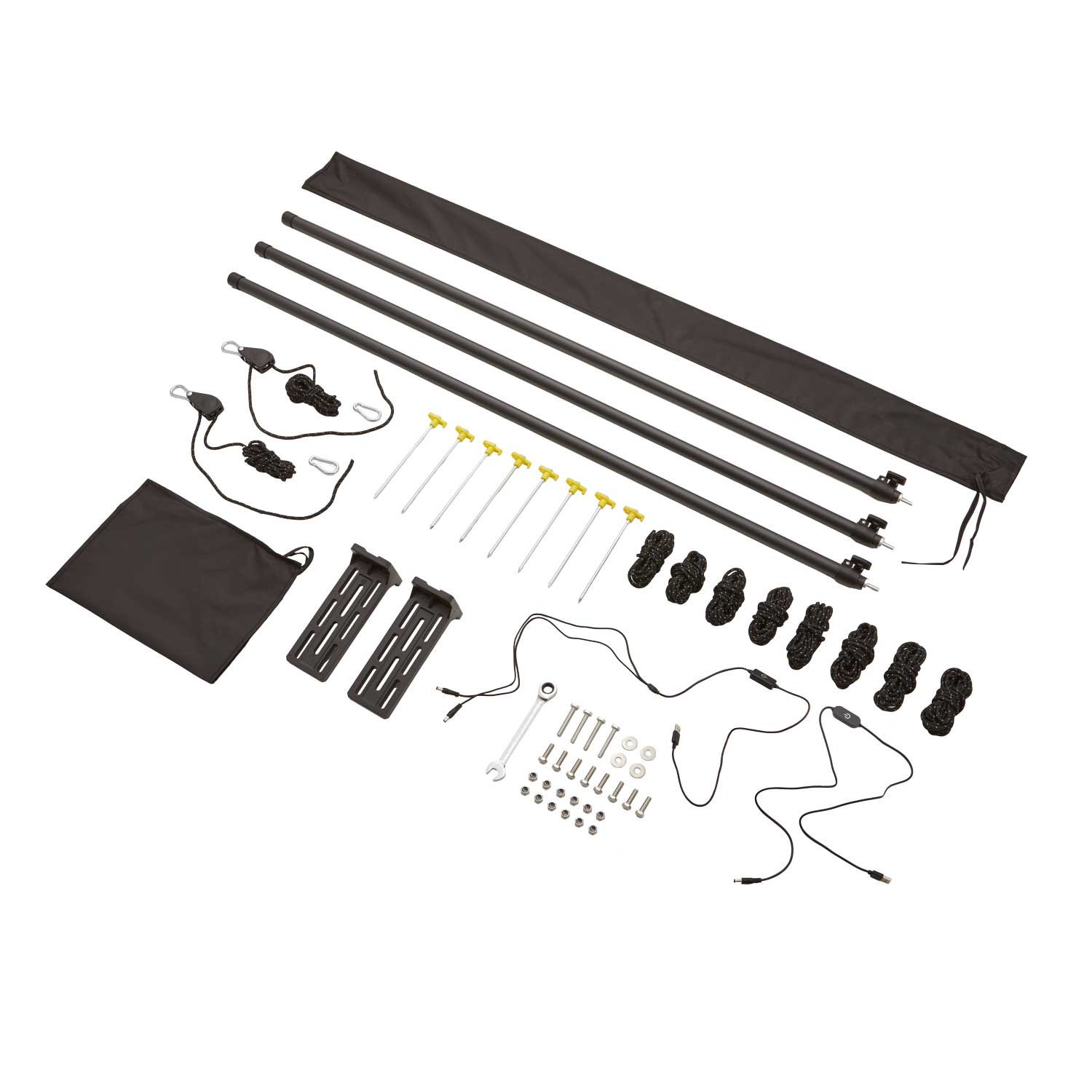 Dachboxkönig Markise LEAF EXTENDED Links 200cm grau