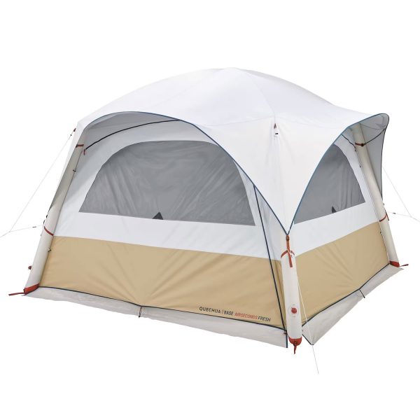 QUECHUA Aufenthaltszelt aufblasbar Base Air Seconds Fresh für 8 Personen