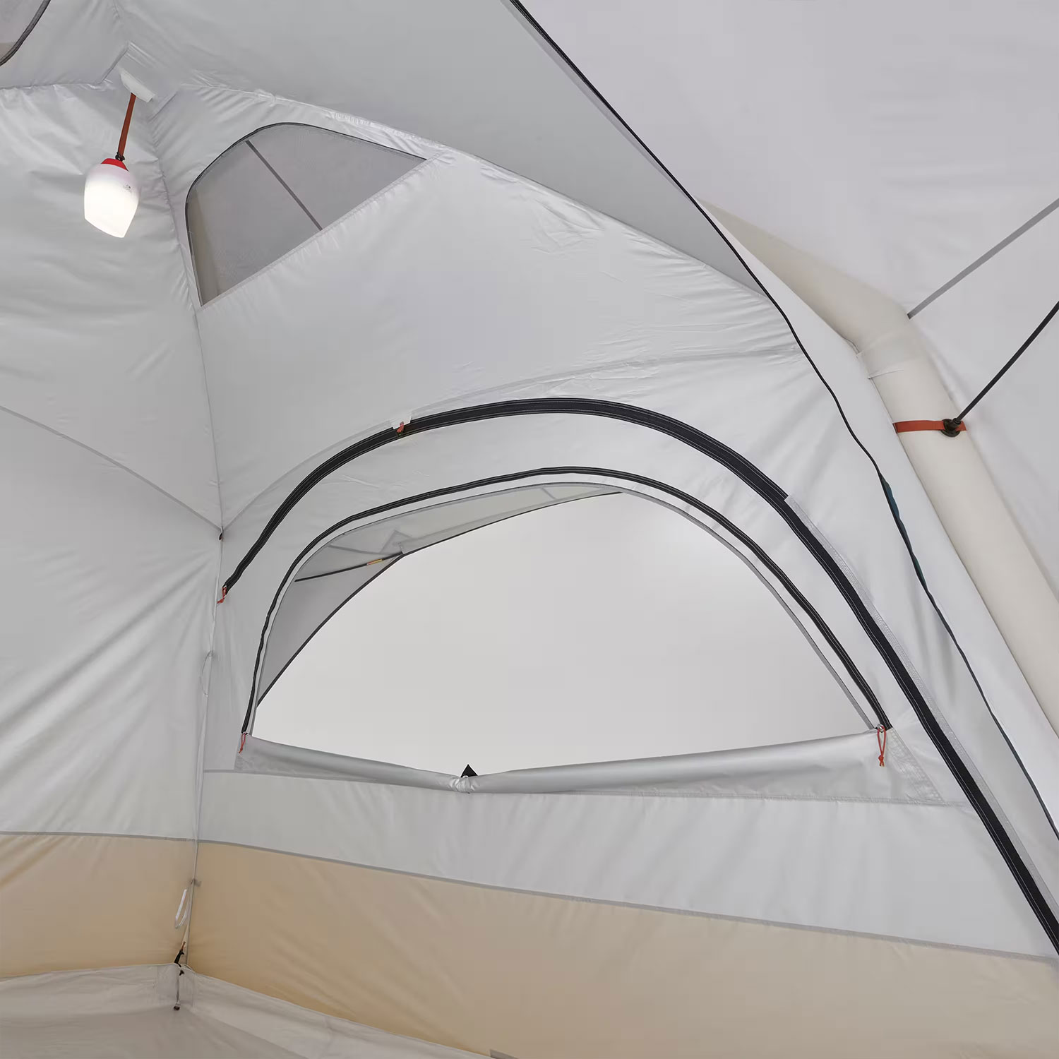 QUECHUA Aufenthaltszelt aufblasbar Base Air Seconds Fresh für 8 Personen