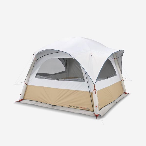 QUECHUA Aufenthaltszelt aufblasbar Base Air Seconds Fresh für 8 Personen