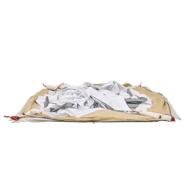 QUECHUA Aufenthaltszelt aufblasbar Base Air Seconds Fresh für 8 Personen