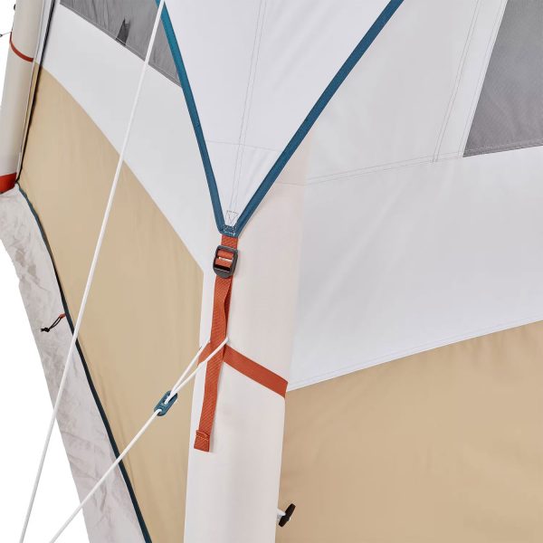 QUECHUA Aufenthaltszelt aufblasbar Base Air Seconds Fresh für 8 Personen