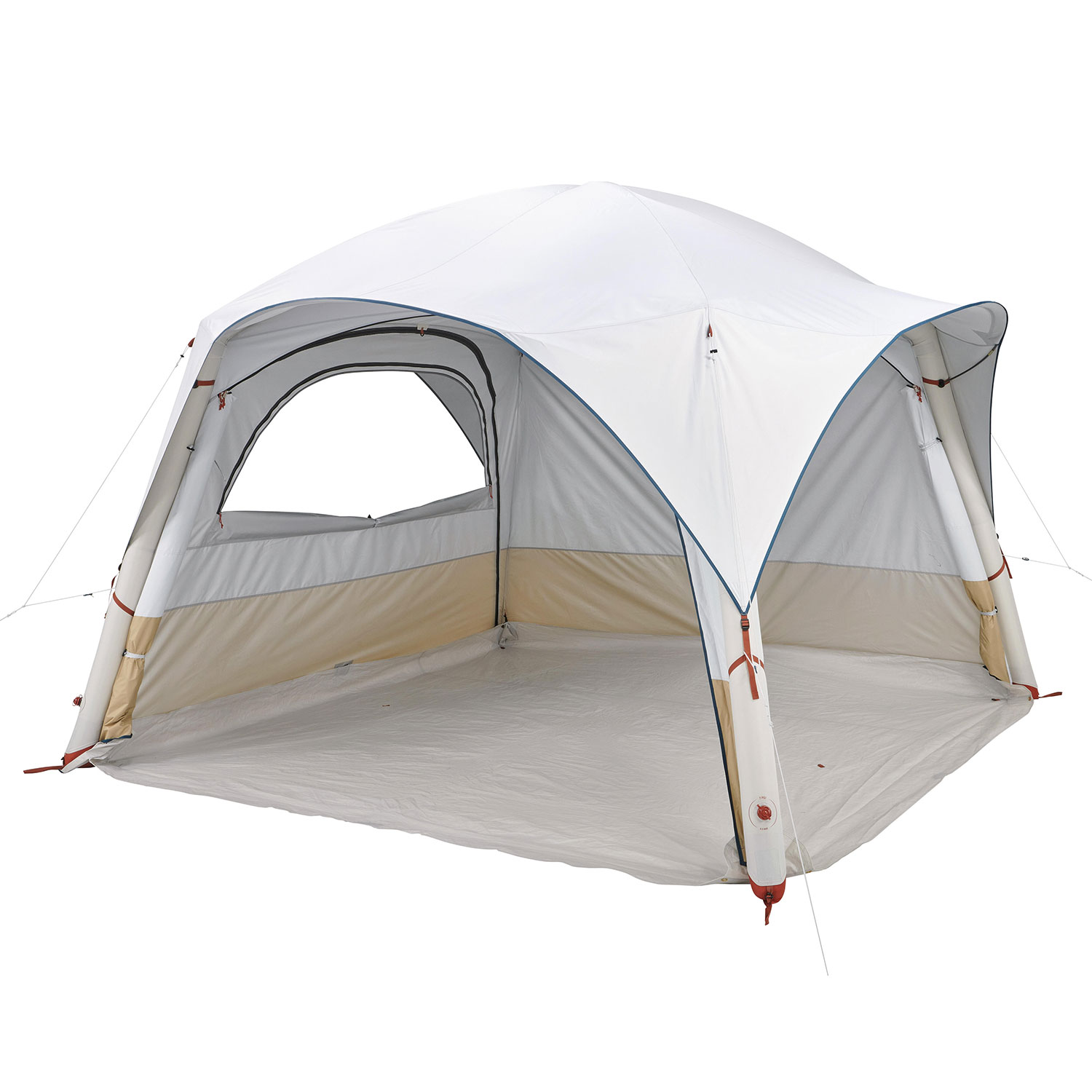 QUECHUA Aufenthaltszelt aufblasbar Base Air Seconds Fresh für 8 Personen